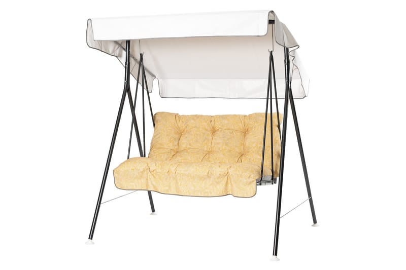 Duetto Komplett Hengekøye 130 cm - Grå/Gul - Hagemøbler - Utesofa - Hammocker