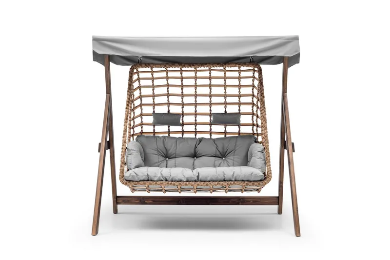 Girne Komplett Hammock 190 cm - Grå - Hagemøbler - Utesofa - Hammocker