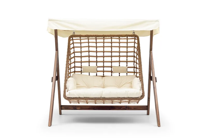 Girne Komplett Hammock 190 cm - Krem - Hagemøbler - Utesofa - Hammocker