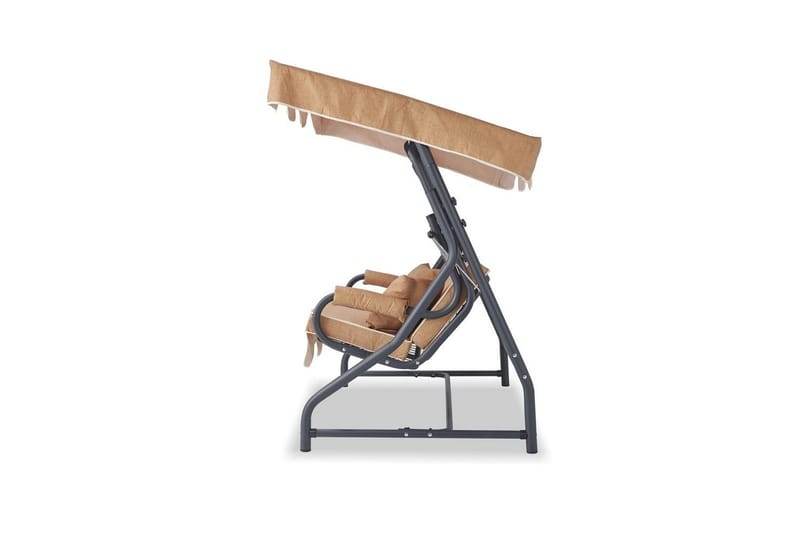 Gowanda Komplett hengekøye 3-seter - Beige - Hagemøbler - Utesofa - Hammocker