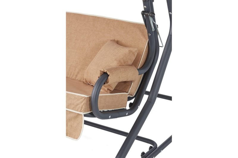 Gowanda Komplett hengekøye 3-seter - Beige - Hagemøbler - Utesofa - Hammocker