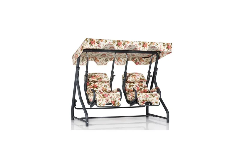 Hage dobbelsvingstol Bhika Flerfarget - Flerfarget - Hagemøbler - Utesofa - Hengesofa