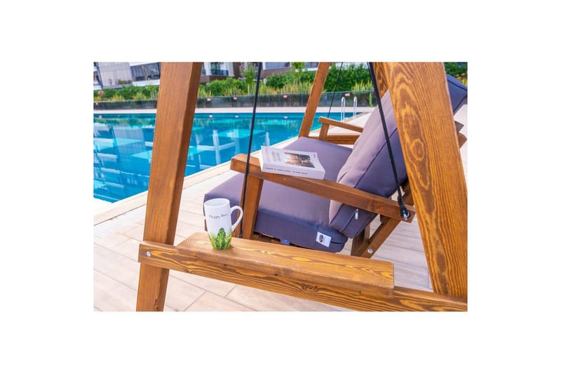 Hage dobbelsvingstol Taharoa Antrasitt - Antrasitt - Hagemøbler - Utesofa - Hengesofa