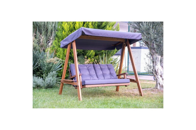 Hage dobbelsvingstol Taharoa Antrasitt - Antrasitt - Hagemøbler - Utesofa - Hengesofa