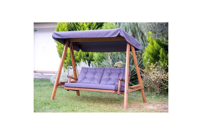 Hage dobbelsvingstol Taharoa Antrasitt - Antrasitt - Hagemøbler - Utesofa - Hengesofa