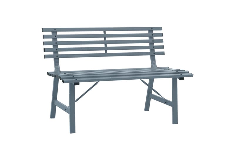 Hagebenk 110 cm stål grå - Grå - Hagemøbler - Utesofa - Benker