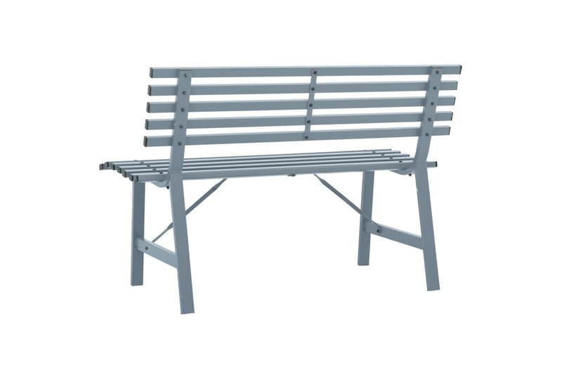 Hagebenk 110 cm stål grå - Grå - Hagemøbler - Utesofa - Benker