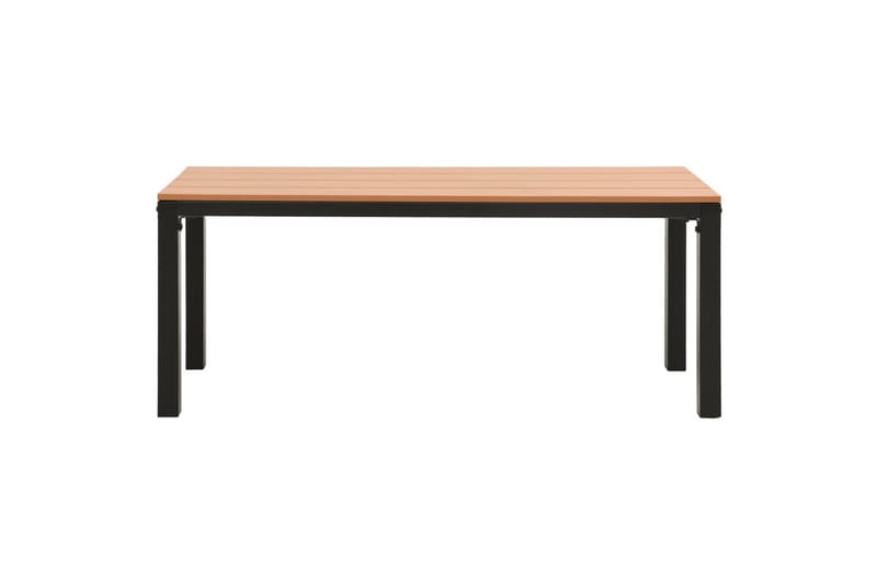 Hagebenk 110 cm stål og WPC brun og svart - Brun - Hagemøbler - Utesofa - Benker