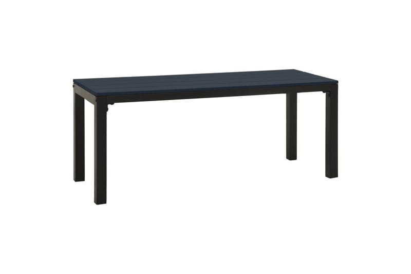 Hagebenk 110 cm stål og WPC svart - Svart - Hagemøbler - Utesofa - Benker