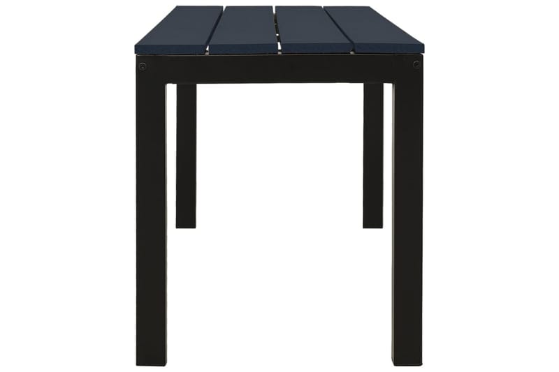 Hagebenk 110 cm stål og WPC svart - Svart - Hagemøbler - Utesofa - Benker