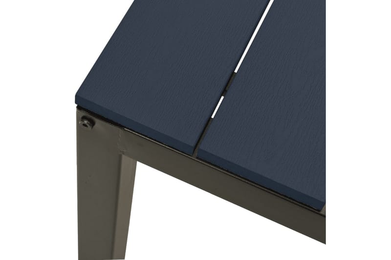 Hagebenk 110 cm stål og WPC svart - Svart - Hagemøbler - Utesofa - Benker