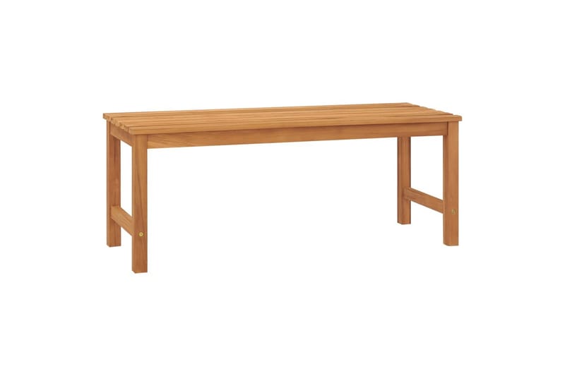 Hagebenk 114 cm heltre teak - Brun - Benker