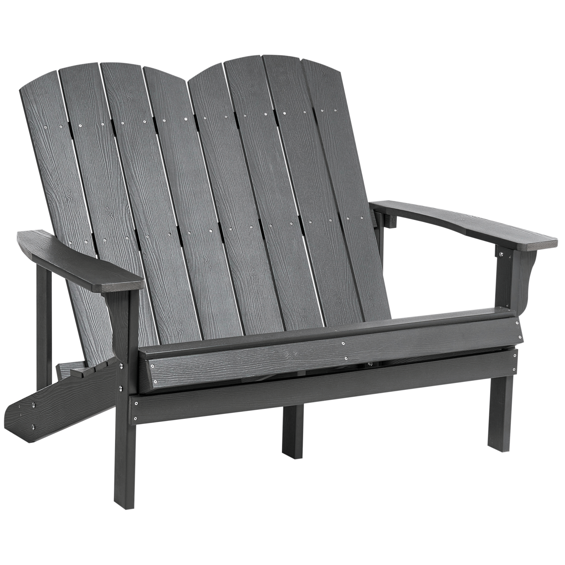 Hagebenk Adirondack 125 cm - Grå
