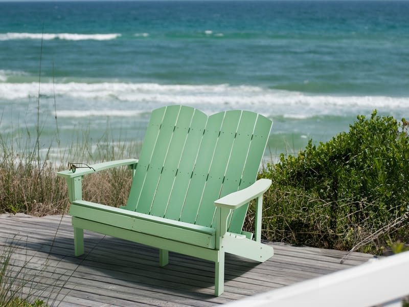 Hagebenk Adirondack 125 cm - Grønn - Hagemøbler - Utesofa - Benker