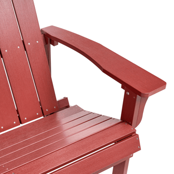 Hagebenk Adirondack 125 cm - Rød - Hagemøbler - Utesofa - Benker