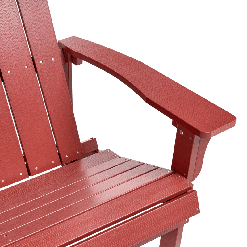 Hagebenk Adirondack 125 cm - Rød - Hagemøbler - Utesofa - Benker