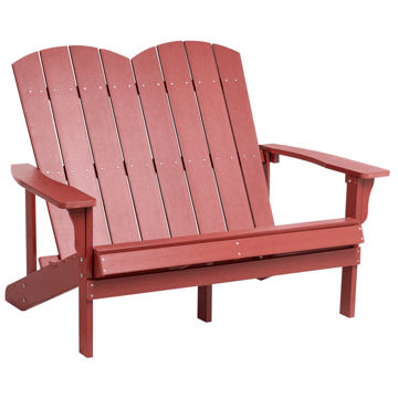 Hagebenk Adirondack 125 cm - Rød - Hagemøbler - Utesofa - Benker