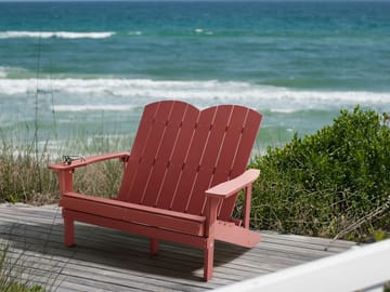 Hagebenk Adirondack 125 cm - Rød - Hagemøbler - Utesofa - Benker