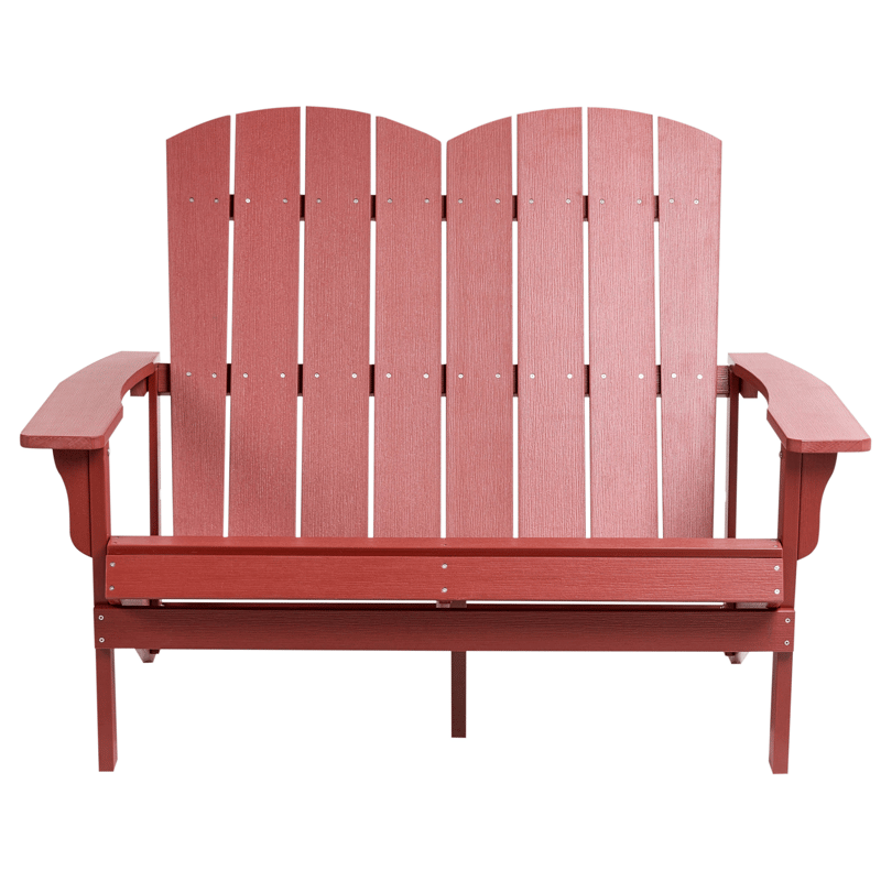 Hagebenk Adirondack 125 cm - Rød - Hagemøbler - Utesofa - Benker