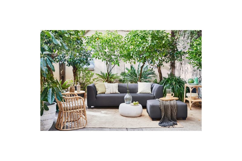 Hagebenk Hollandia - Grå, 3 Seter - Hagemøbler - Utesofa - Benker