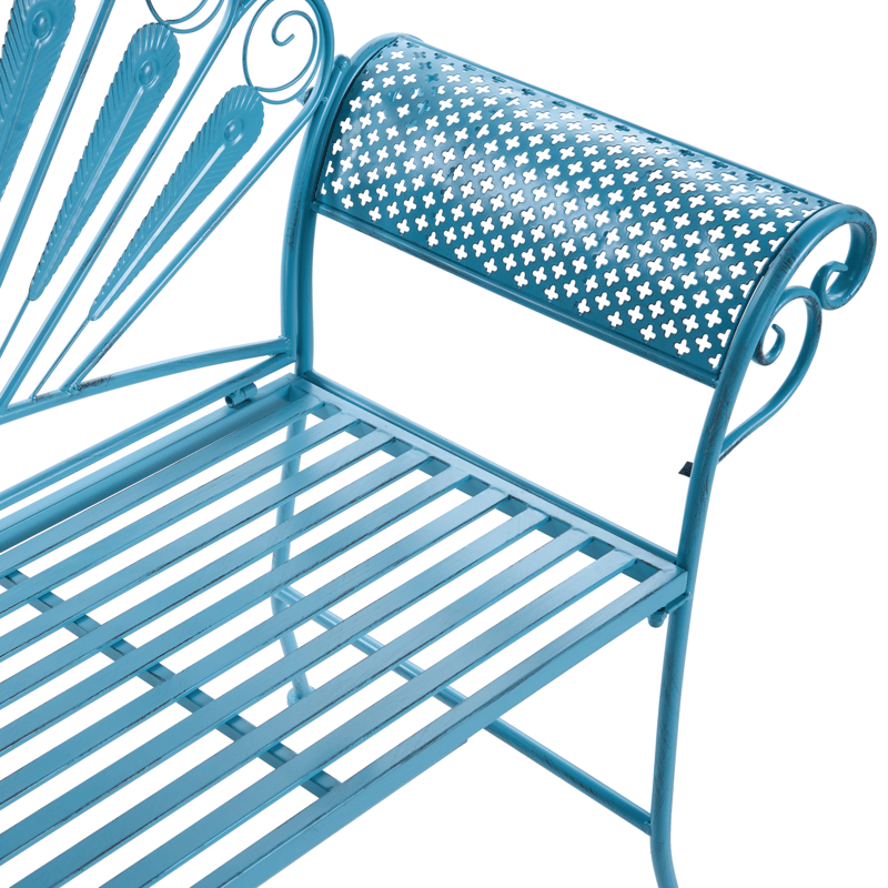 Hagebenk Pavia 146 cm Jern - Blå - Hagemøbler - Utesofa - Benker