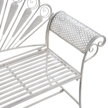 Hagebenk Pavia 146 cm Jern - Hvit - Hagemøbler - Utesofa - Benker