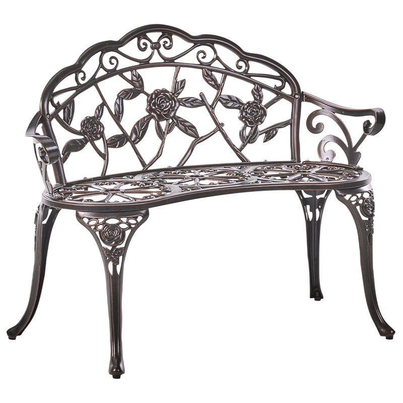 Hagebenk Piura 88 cm Aluminium - Brun - Hagemøbler - Utesofa - Benker