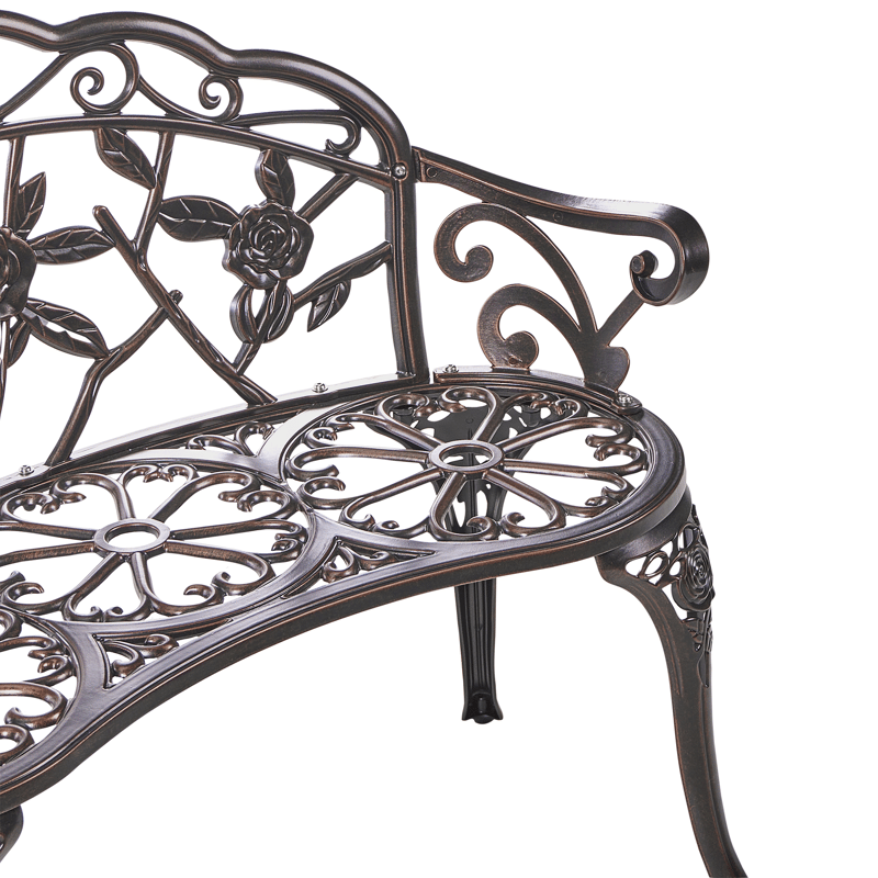 Hagebenk Piura 88 cm Aluminium - Brun - Hagemøbler - Utesofa - Benker