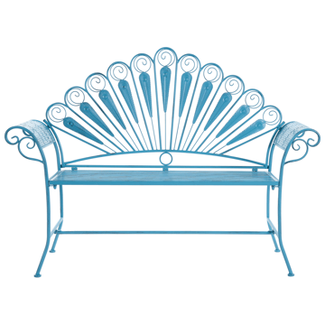 Hagebenk Pavia 146 cm Jern - Blå - Hagemøbler - Utesofa - Benker