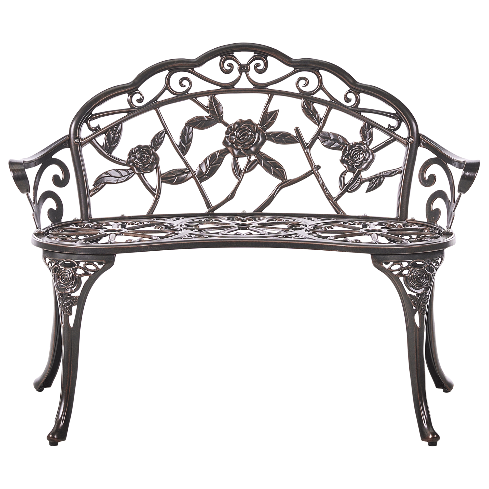 Hagebenk Piura 88 cm Aluminium - Brun