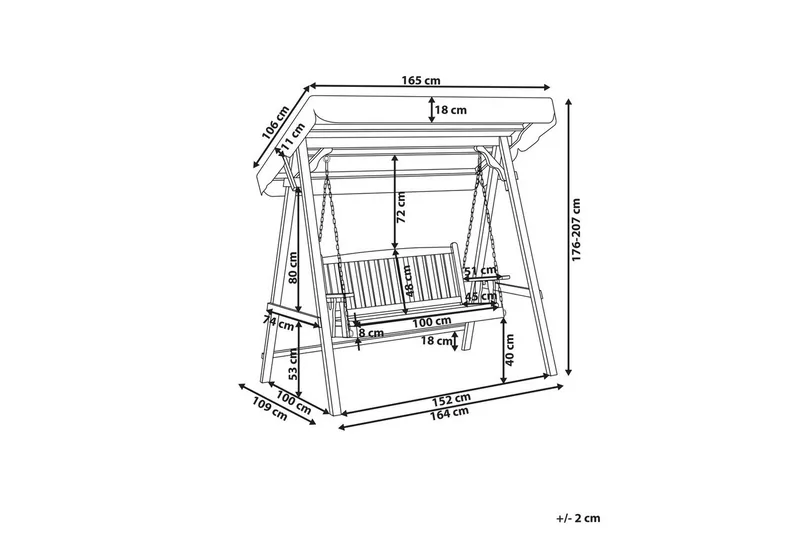 Hagegynge Caviola - Hagemøbler - Utesofa - Hengesofa