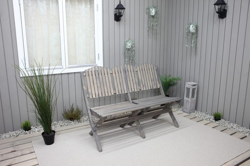 Delpino Sofa - Grå - Hagemøbler - Utesofa - Hagebenk & hagesofa