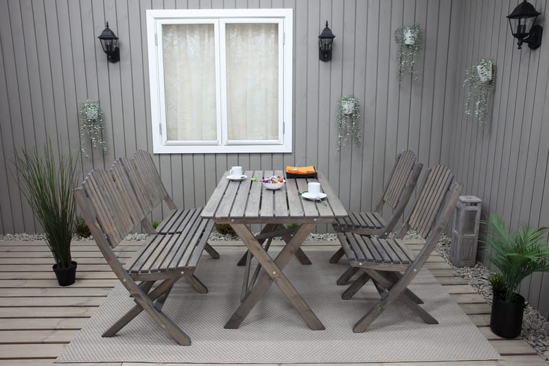 Delpino Sofa - Grå - Hagemøbler - Utesofa - Hagebenk & hagesofa