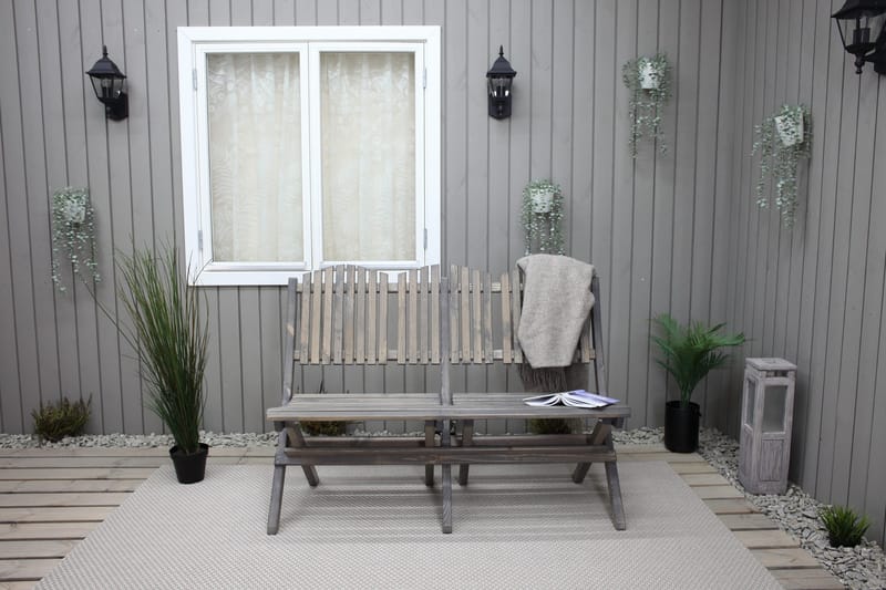 Delpino Sofa - Grå - Hagemøbler - Utesofa - Hagebenk & hagesofa