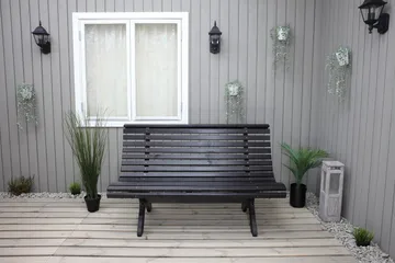 Norvald Benk - Kaffesvart - Hagemøbler - Utesofa - Benker