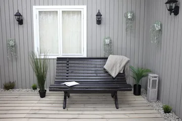 Norvald Benk - Kaffesvart - Hagemøbler - Utesofa - Benker