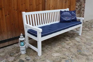 Rimforsa Hagesofa - Hvitglasert Furu - Hagemøbler - Utesofa - Benker