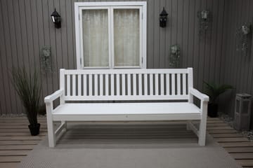 Rimforsa Hagesofa - Hvitglasert Furu - Hagemøbler - Utesofa - Hagebenk & hagesofa