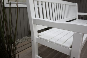 Rimforsa Hagesofa - Hvitglasert Furu - Hagemøbler - Utesofa - Hagebenk & hagesofa