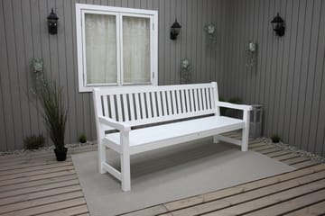 Rimforsa Hagesofa - Hvitglasert Furu - Hagemøbler - Utesofa - Hagebenk & hagesofa