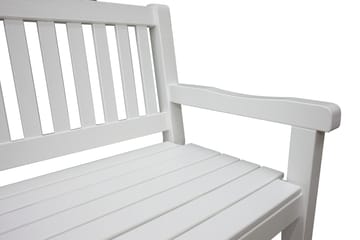 Rimforsa Hagesofa - Hvitglasert Furu - Hagemøbler - Utesofa - Hagebenk & hagesofa