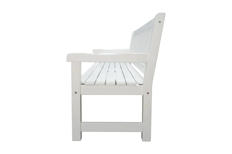 Rimforsa Hagesofa - Hvitglasert Furu - Hagemøbler - Utesofa - Hagebenk & hagesofa