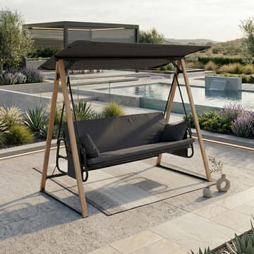 Hageswing HOME4YOU Helia 3-seters hall - Grå - Hagemøbler - Utesofa - Hengesofa