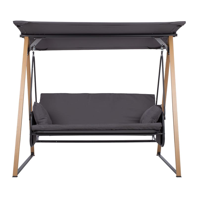 Hageswing HOME4YOU Helia 3-seters hall - Grå - Hagemøbler - Utesofa - Hengesofa