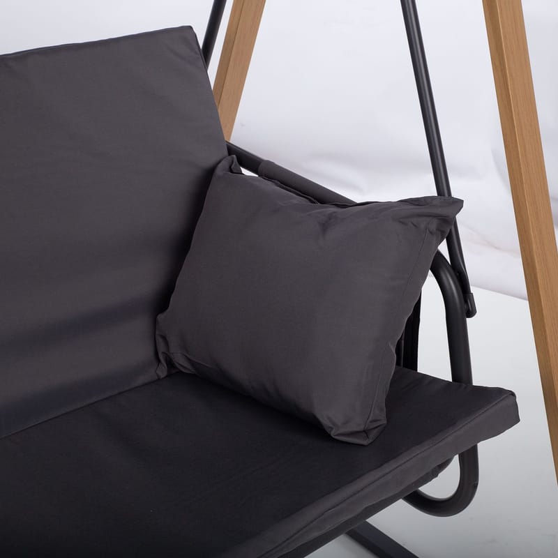 Hageswing HOME4YOU Helia 3-seters hall - Grå - Hagemøbler - Utesofa - Hengesofa