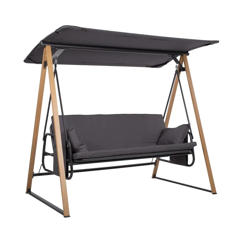 Hageswing HOME4YOU Helia 3-seters hall, Grå