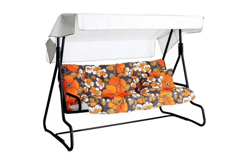 De Grande 3-pers. hammock, 77B, Grå/oransje