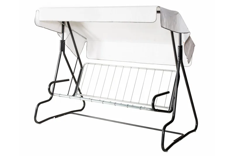 De Grande 3-pers. hammock, 77B - Grå/oransje - Hagemøbler - Utesofa - Hammocker
