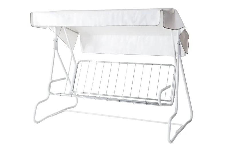De Luxe 3-pers. hammock, 77B - Hvit/oransje - Hagemøbler - Utesofa - Hammocker