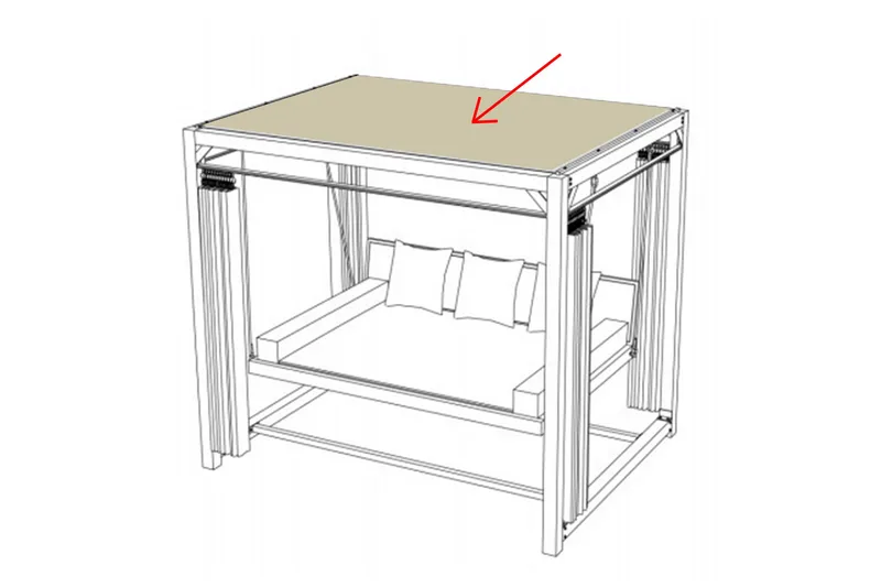 Barcelona Hammocktak Beige - Hagemøbler - Utesofa - Hammocker - Hammock tak